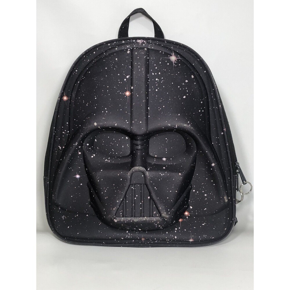 LOUNGEFLY STAR WARS DARTH VADER 3D MOLDED BACKPACK BAG NYLON DISNEY RARE SPACE